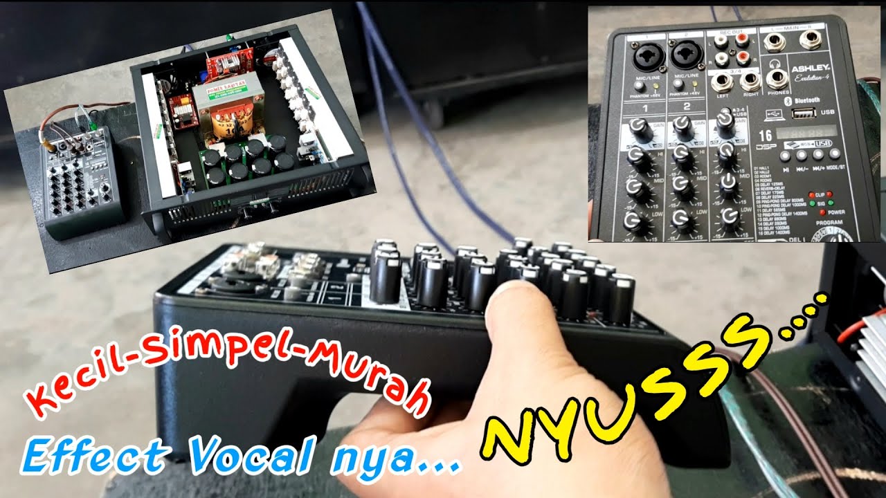 Mixer ASHLEY Evolution-4 | Tes Effect Vocal dan Unboxing - YouTube