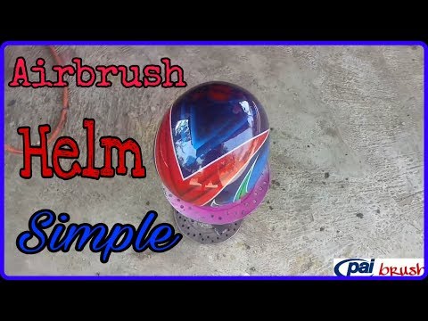 Full Cara Airbrush Helm Simple Youtube
