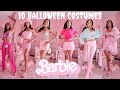 10 BARBIE OUTFITS | Easy Last minute DIY Halloween Costumes