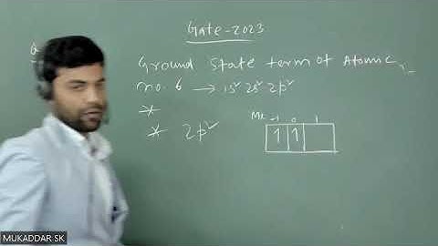GATE 2023 Q. 14  Atomic  Physics solution