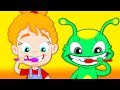 Groovy Le Martien chante la chanson Brush Your Teeth | Rimes pour enfants