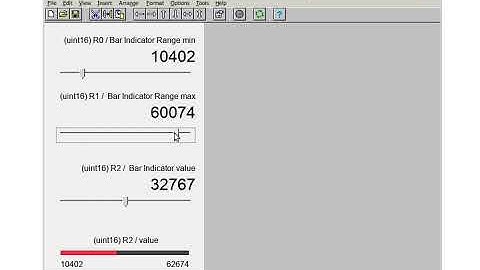 New script properties in HMI Droid Studio 6.7.8.3134 for controlling the range for a Bar Indicator