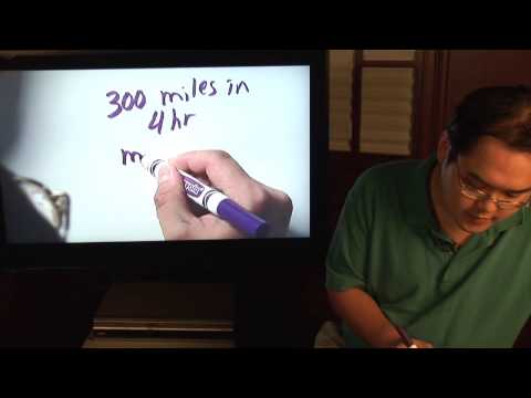 Math Lessons : How to Calculate Miles Per Hour