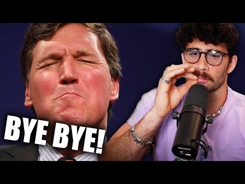 Thumbnail for Hasanabi Reacts to Tucker Carlson OUSTED from Fox News over $787 MILLION LAWSUIT Settlement
