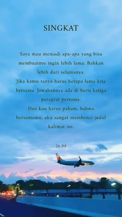 STORY WA | STORY WA TERBARU | Tak ingin usai | Story senja #Shorts