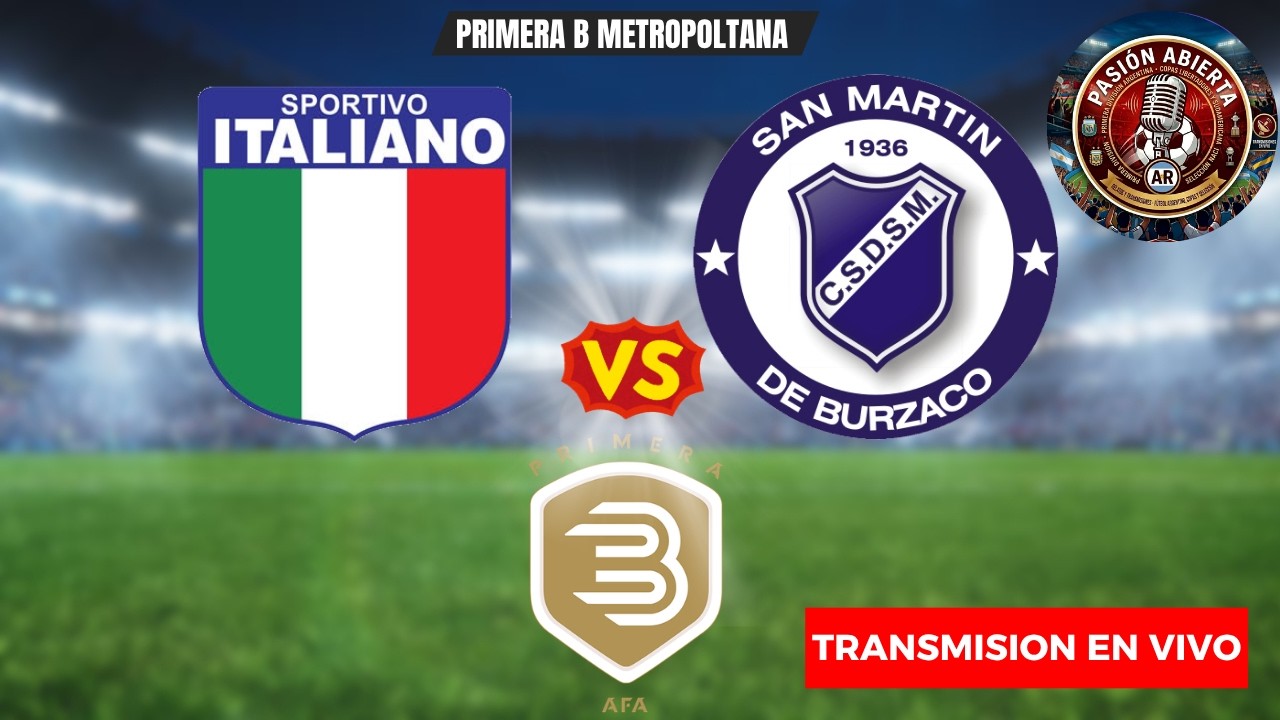 SPORTIVO ITALIANO VS. SAN MARTÍN DE BURZACO EN VIVO | PRIMERA B🟢⚪🔴vs🔵⬜ ...