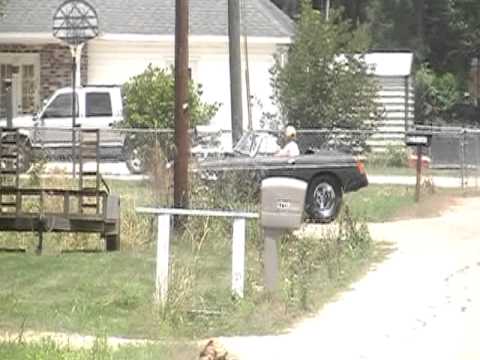 Pro street MGB with Blown Big Block - YouTube