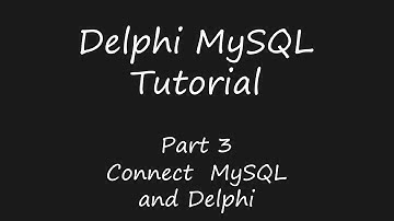 Delphi 7 MySQL - Connect MySQL with Delphi [Part 3]
