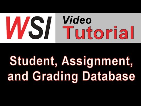 Student, Assignment and Grading Database Template