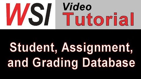Student, Assignment and Grading Database Template
