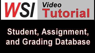 Student, Assignment and Grading Database Template