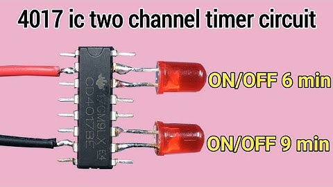 Programmable ON/OFF timer circuit using 4017 ic