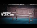 Luxus Home & Garden Teak Double Oval Bench Assembly Guide