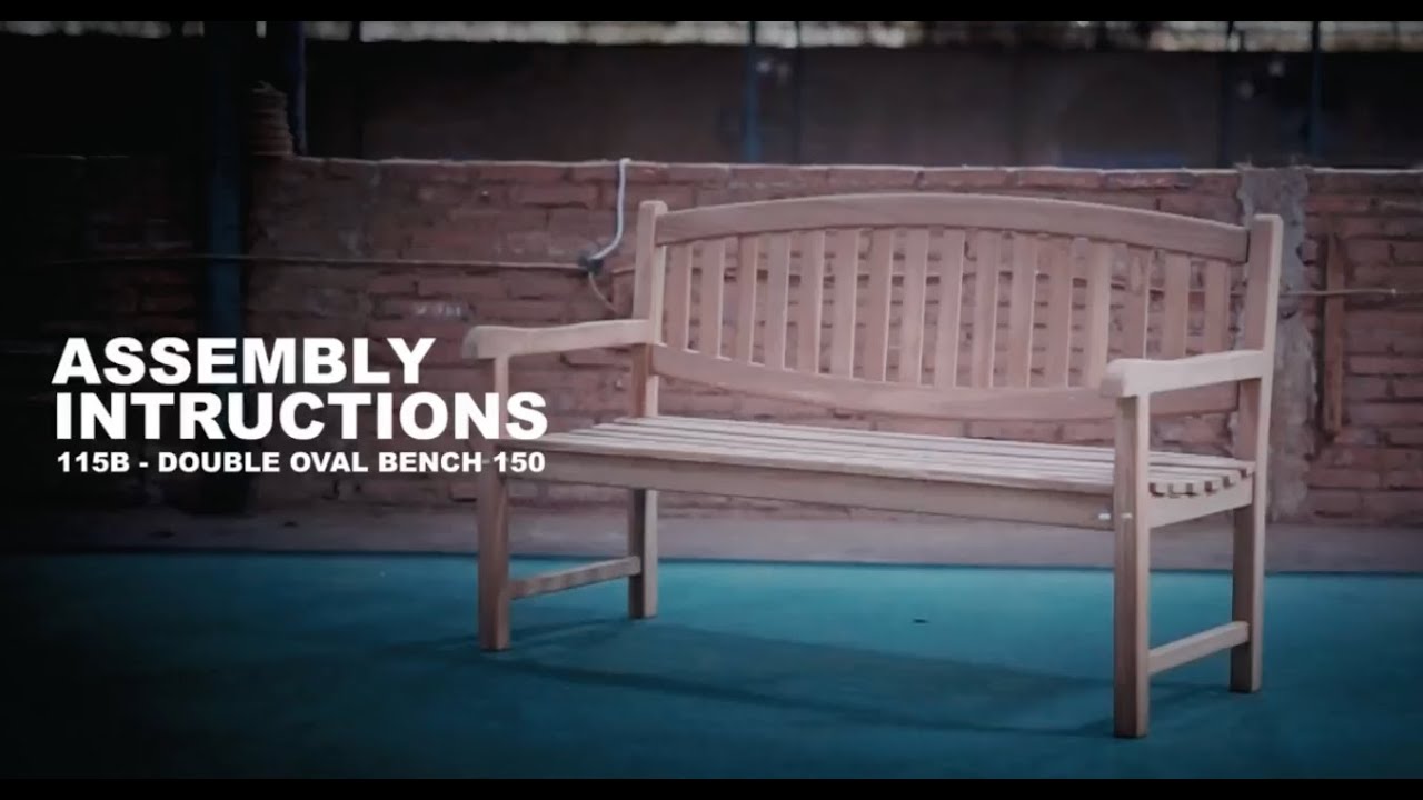 Luxus Home & Garden Teak Double Oval Bench Assembly Guide