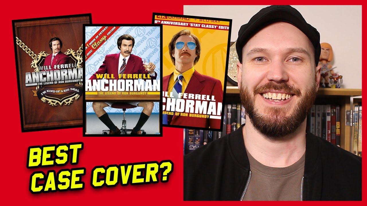 Anchorman 4K, Blu ray, DVD - Case Cover Collision