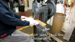 Bostitch Model 7 - 3/4" Saddle Book Wire Stitcher