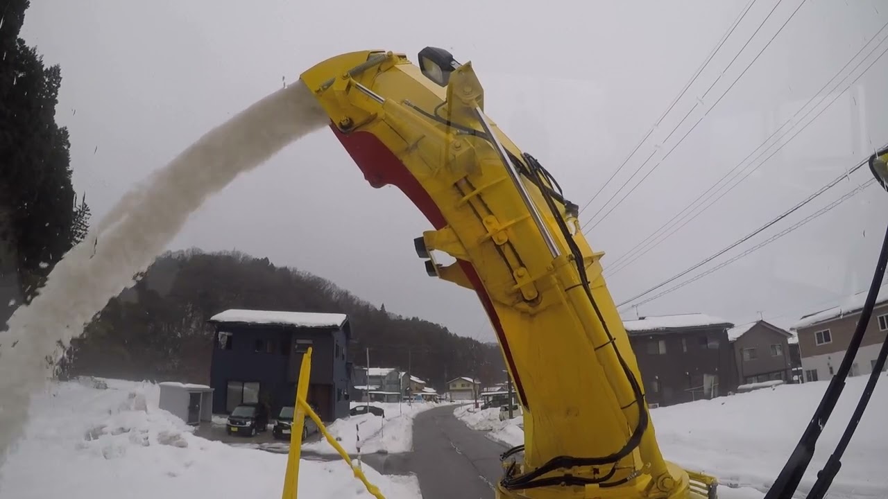 【ロータリー除雪車】が初めての運転手と拡幅【 OJT 】
