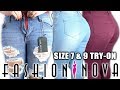 I tried Fashion Nova Jeans for the first time | Size 7 & 9 Try-on Haul