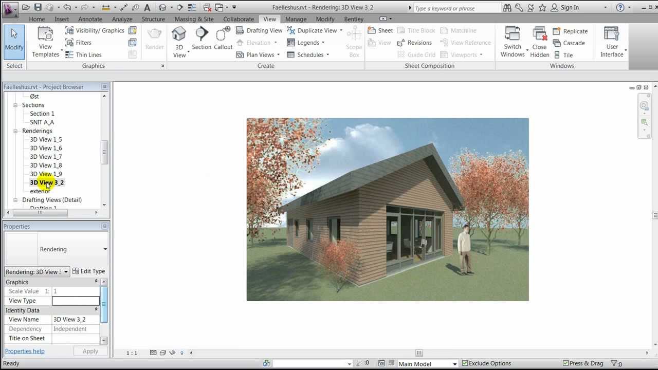 Revit 2012 - Rendering - Part 1 - Materials (created by Dovile Puraite ...