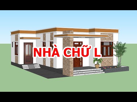 Video GỢI Ý MẪU NHÀ CẤP 4 CHỮ L MÁI BẰNG ĐƠN GIẢN ĐẸP | KIẾN... - youtube