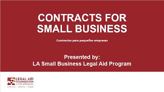 Contracts for Small Businesses