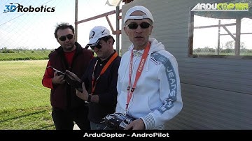 ArduCopter (VR Brain) - First test with AndroPilot in "guided" and "follow me" mode