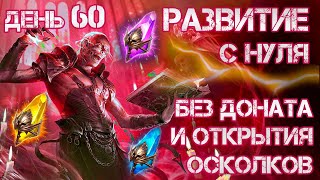 Raid: Shadow Legends. Развитие аккаунта с нуля. Без доната и открытия осколков. День 60.