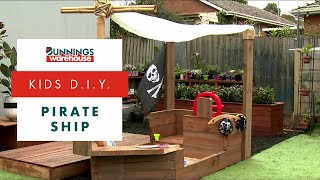 The kids will love digging and hoisting the mainsail in their own DIY pirate ship sandpit in your backyard. Find out how easy it is to 