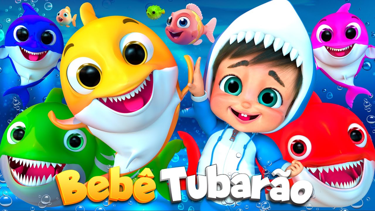 Bebê Tubarão e Sua Família! @SuperLucaPortugues #rimasinfantis #musicasinfantis