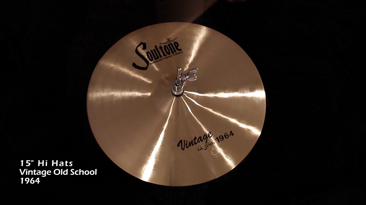 Soultone Cymbals 15 Vintage Old School 1964 Hi Hats Demo Video 