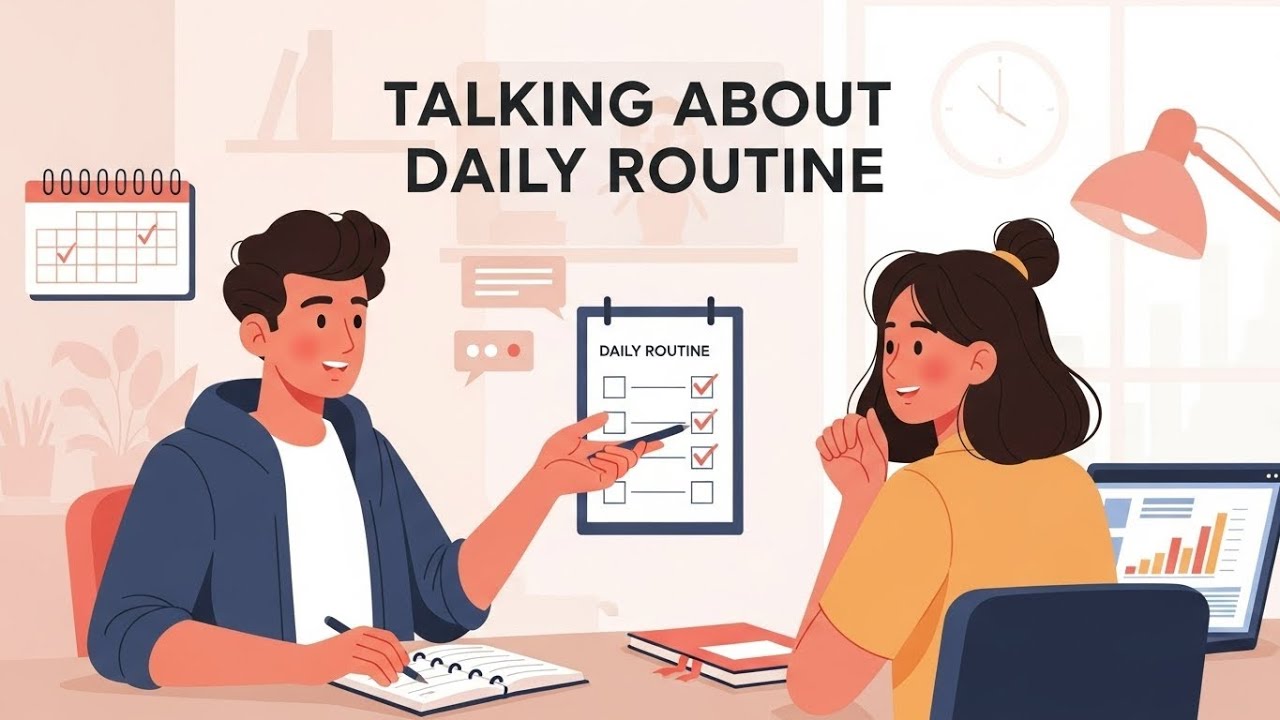 How to Talk About Your Daily Routine | Daily English Practice | Mr. English Man