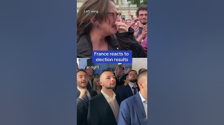 France reacts to election results... 😳