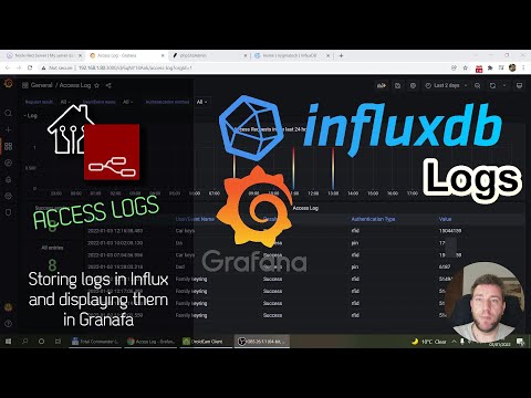 Storing Logs in Influx and display in Grafana