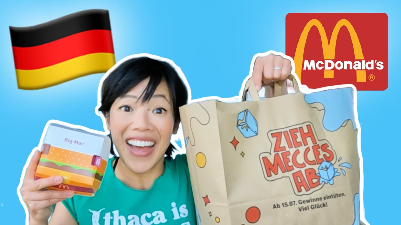 McDonald's GERMANY 🇩🇪 Exclusive German Items - McFreezy, Pizza Pockets, Waffle Fries