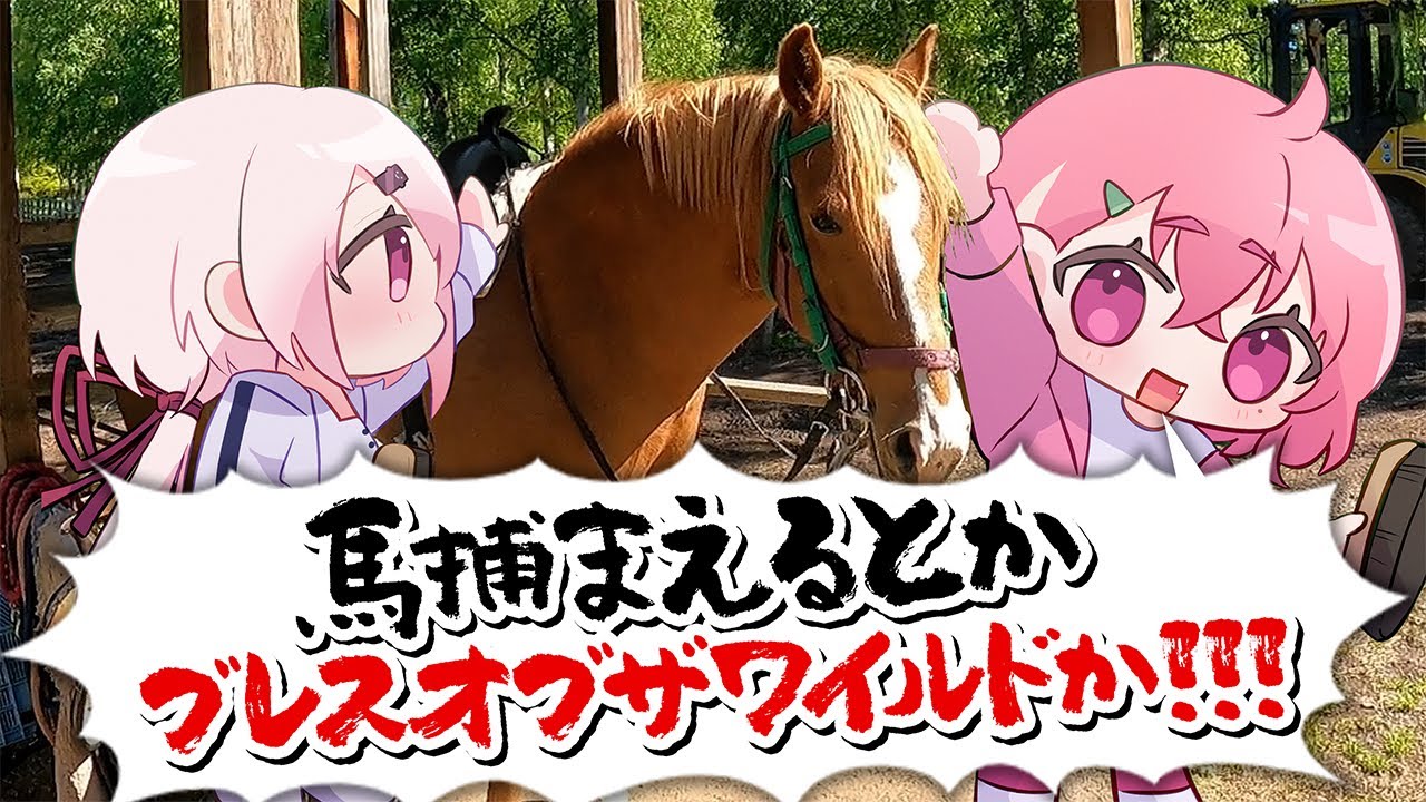 【#さくゆい旅行】「本物の馬怖い・・・」引きこもりゲーマー２人の全力アクティビティ！