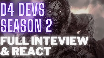 Diablo 4 Devs Season 2 Gamescom Full Interview and Reaction