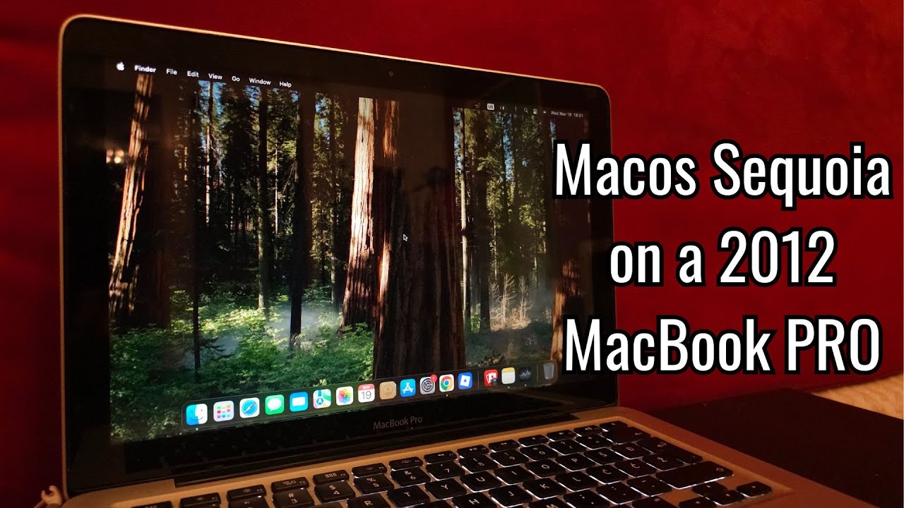 Installing Macos sequoia on mid 2012 Macbook Pro because umm... yes ...