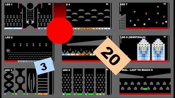 Points Elimination Marble Race in Algodoo