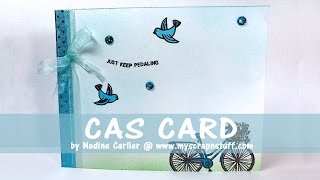 Just Keep Pedaling CAS Bicycle Card