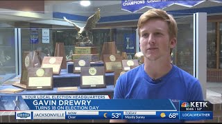 An 18-year-old politics fanatic from Lindale is voting for the first time on Election Day