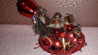 DIY. НОВОГОДНЯЯ ПОДЕЛКА за 30 минут!/Новогодняя поделка своими руками!