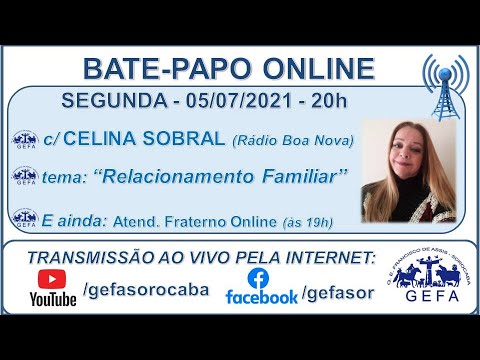 Assista: Palestra online - c/ CELINA SOBRAL (05/07/2021)