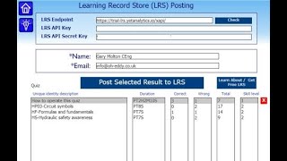 Learning Record Store (LRS) Qualification VQ01