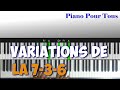 Variations de la 7 3 6 gospel  piano gospel 25