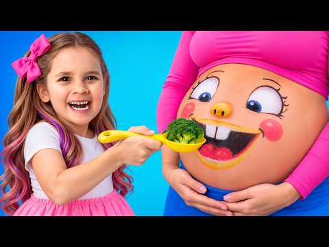Mia Helps Her Baby Brother in Mom’s Tummy | Story Collection