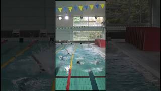 競泳選手に勝てたらプールプレゼント！？🏊 #shorts