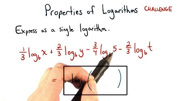Properties of Logarithms Challenge - Visualizing Algebra