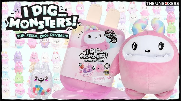 I DigMonsters Popsicle PAck, Jumbo Plush Monji with Mini