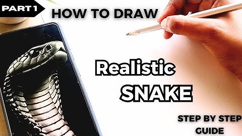 How to Draw King Cobra | Realistic Snake Drawing | Step-by-step tutorial | #snake #charcoal