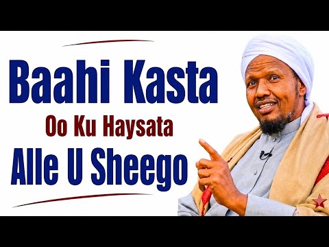 Baahi Kasta Oo Ku Haysta || Alle U Sheego || Sheikh Abdirashiid Ali Suufi
